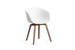HAY krzesło ABOUT A CHAIR AAC22 white 2.0 / lakierowany orzech
