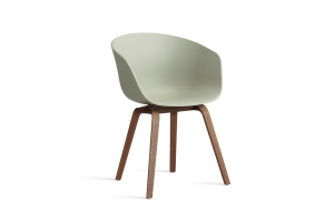 HAY krzesło ABOUT A CHAIR AAC22 pastel green 2.0 / lakierowany orzech