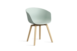 HAY krzesło ABOUT A CHAIR AAC22 dusty mint 2.0 / lakierowany dąb