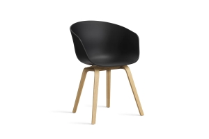 HAY krzesło ABOUT A CHAIR AAC22 black 2.0 / lakierowany dąb