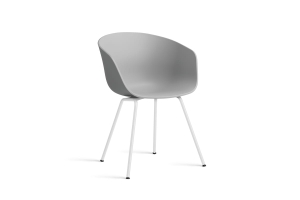 HAY krzesło ABOUT A CHAIR AAC26  concrete grey 2.0 / biały