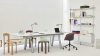 Boa Table white laminate metallic grey powder coated frame_Pier System 122 PS white powder coated steel clear anodised alu profiles.jpg