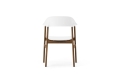 NORMANN COPENHAGEN krzesło z podłokietnikami HERIT dymiony dąb/białe
