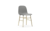 NORMANN COPENHAGEN krzesło FORM STEEL mosiądz/szare