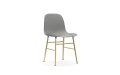 NORMANN COPENHAGEN krzesło FORM STEEL mosiądz/szare