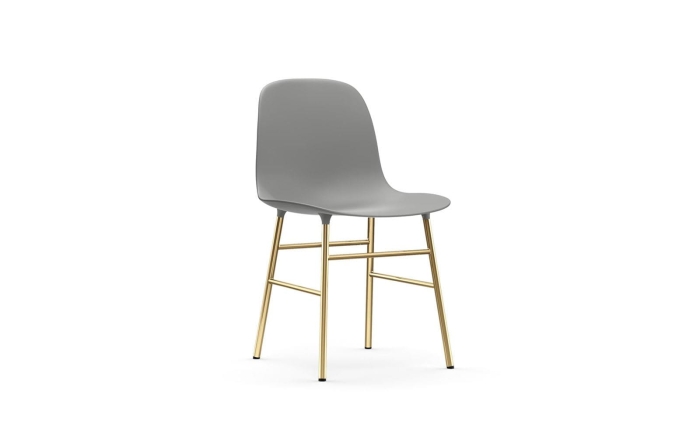 NORMANN COPENHAGEN krzesło FORM STEEL mosiądz/szare