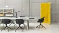 AAC 220 black 2.0 shell black 4 star swivel base_Boa Table grey linoleum metallic grey powder coated frame pa coni duo 01.jpg