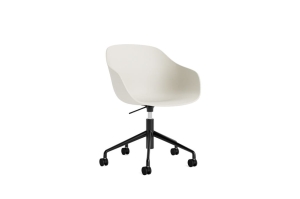 HAY krzesło obrotowe na 5 kółkach z regulacją wysokości ABOUT A CHAIR AAC252 melange cream 2.0 / czarny