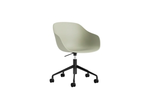 HAY krzesło obrotowe na 5 kółkach z regulacją wysokości ABOUT A CHAIR AAC252 pastel green 2.0 / czarny