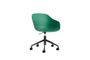HAY krzesło obrotowe na 5 kółkach z regulacją wysokości ABOUT A CHAIR AAC252 teal green 2.0 / czarny