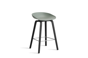 HAY krzesło barowe ABOUT A STOOL AAS32 LOW fall green  2.0 / czarny dąb