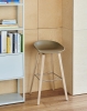 New Order Shelving System light grey_AAS 32 high clay 2.0 sheel wb lacquer oak base stainless steel footrest.jpg