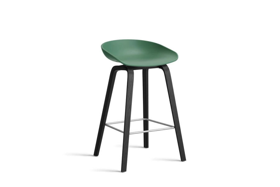 AA001-D138-AA51_AAS 32 H65 teal green 2.0 shell_black wb laquered oak base_stainless steel footrest.jpg