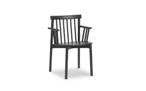 NORMANN COPENHAGEN krzesło z podłokietnikami PIND czarny jesion