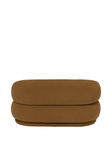 FERM LIVING puf OVAL TONUS brąz