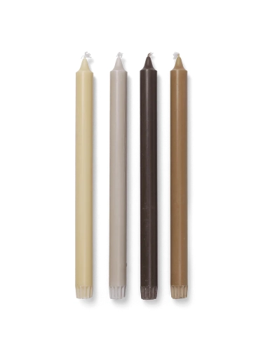 FERM LIVING świece PURE jasne 4 sztuki