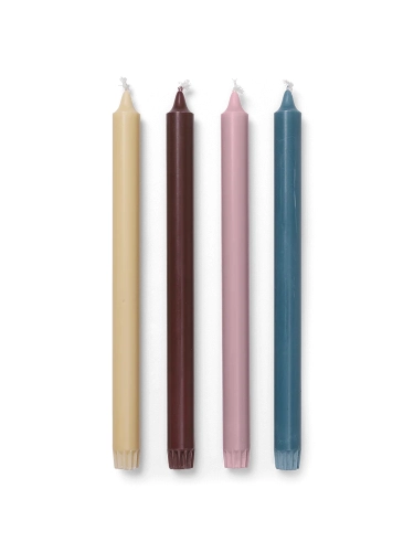 FERM LIVING świece PURE jasne 4 sztuki