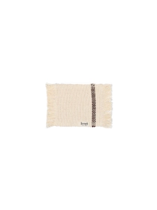 FERM LIVING podkładka SAVOR off-white / czekoladowa 4 sztuki