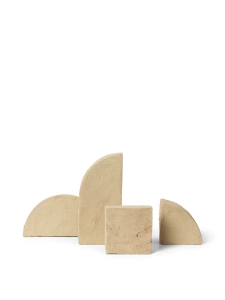 FERM LIVING rzeźby SHAPE żółte