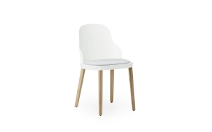 NORMANN COPENHAGEN krzesło ALLEZ tapicerowane canvas / dąb / białe