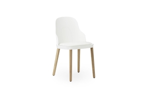 NORMANN COPENHAGEN krzesło ALLEZ tapicerowane skóra ultra / dąb / białe