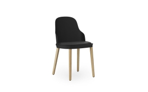NORMANN COPENHAGEN krzesło ALLEZ tapicerowane skóra ultra / dąb / czarne
