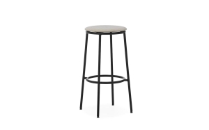 NORMANN COPENHAGEN krzesło barowe tapicerowane CIRCA 75 cm main  line flax piaskowe
