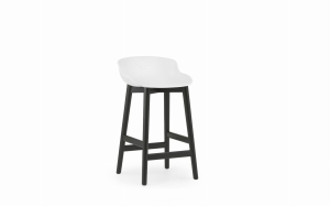 NORMANN COPENHAGEN krzesło barowe HYG 65 cm czarny dąb / białe