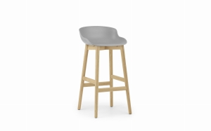 NORMANN COPENHAGEN krzesło barowe HYG 75 cm dąb naturalny / szare