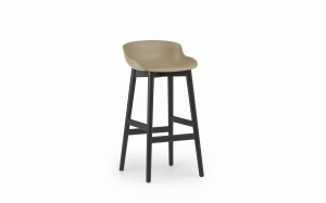 NORMANN COPENHAGEN krzesło barowe HYG 75 cm czarny dąb / piaskowe