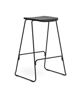NORMANN COPENHAGEN stołek barowy JUST 75 cm czarny jesion / czarny