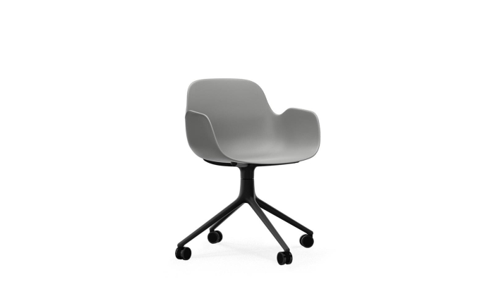 Form Armchair Swivel 4W Black Alu1.png