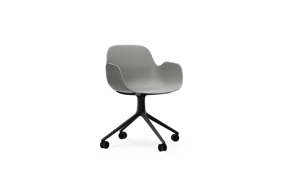 Form Armchair Swivel 4W Black Alu1.png