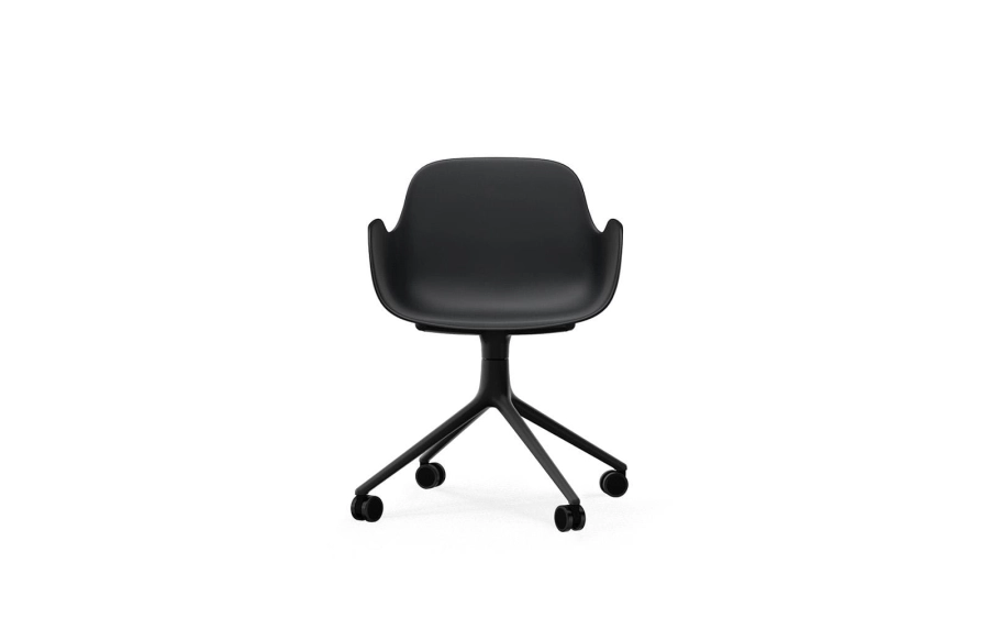 Form Armchair Swivel 4W Black Alu2 (2).png