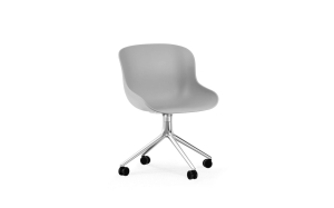 NORMANN COPENHAGEN krzesło obrotowe na kółkach HYG 4W aluminium / szare