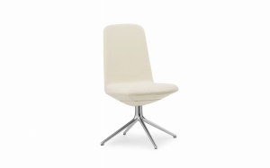 NORMANN COPENHAGEN krzesło tapicerowane obrotowe OFF LOW 4L aluminium różne kolory