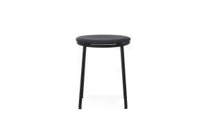 NORMANN COPENHAGEN stołek tapicerowany CIRCA skóra czarna