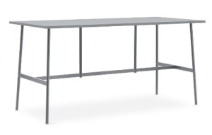 NORMANN COPENHAGEN stół barowy UNION 190 x 60 szary
