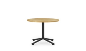 NORMANN COPENHAGEN okrągły stolik LUNAR 60 czarny / dąb naturalny