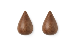 NORMANN COPENHAGEN wieszak DROPIT orzechowy L zestaw 2 szt.