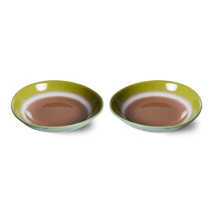 HK LIVING miski do curry UPSIDE DOWN 70's zestaw 2 sztuk