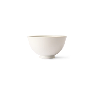 HK LIVING miska do ryżu WHITE SPECKLED KYOTO
