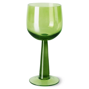 HK LIVING kieliszek do wina wysoki LIME GREEN EMERALDS zestaw 4 sztuk
