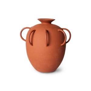 HK LIVING wazon ceramiczny z uchwytami HK OBJECTS TERRACOTTA