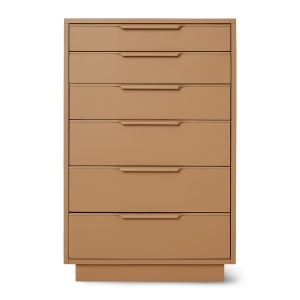 HK LIVING komoda z 6 szufladami, camel