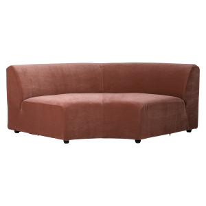 HK LIVING sofa JAX element zaokrąglony magnolia