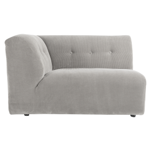 HK LIVING sofa VINT element lewy 1,5-osobowy kremowy