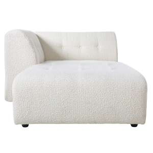HK LIVING sofa VINT element lewy DIVAN boucle kremowy