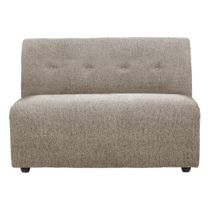 HK LIVING sofa VINT element środkowy 1,5-osobowy beżowy