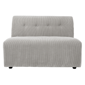 HK LIVING sofa VINT element środkowy 1,5-osobowy kremowy
